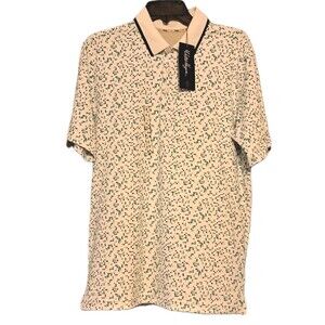 Walter Hagen Mens Small Golf Polo Shirt Performance 11 Disco Geo Print Stretch